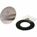 Bell Electrical Box Cover, Round, Steel, Blank/Flat 5374-0
